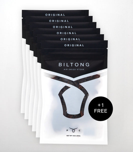 Primal Cuts Premium Beef Biltong – Week Fuel Pack (6+1 Free)