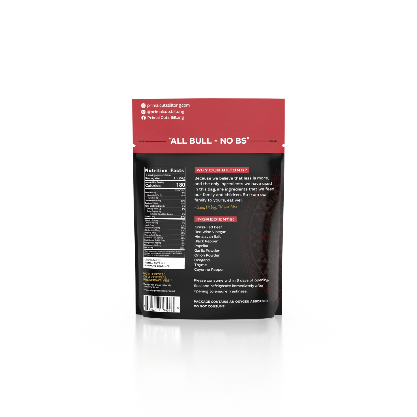 2oz Spicy Sliced Biltong